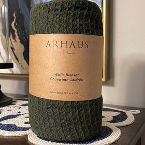 Arhaus Waffle Blanket Throw